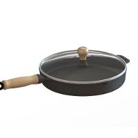 Frigideira Ferro Fundido Cabo Madeira 2,1 Litros 26cm - 3