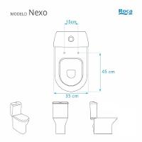 Tampa de Vaso Acrilico Nexo Branco para Bacia Roca - 9