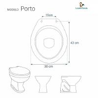 Tampa de Vaso Acrilico Porto Branco para Bacia Luzarte - 5