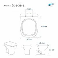 Assento Sanitário Poliéster Luna Speciale Branco Icasa