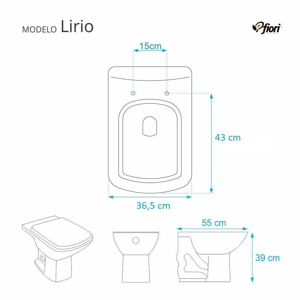 Assento Sanitário Fechamento Lento Branco Para Vaso Fiori - 2