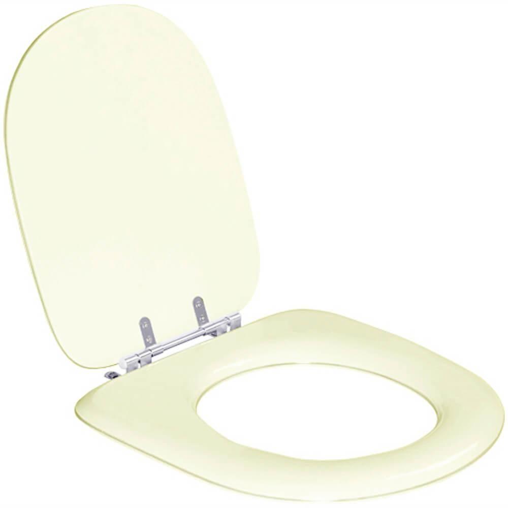 Assento Sanitário Almofadado Flox Marfim Para Vaso Fiori - 3