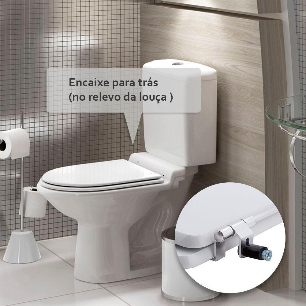 Assento Sanitário Poliéster Calypso Plus Branco Incepa - 5