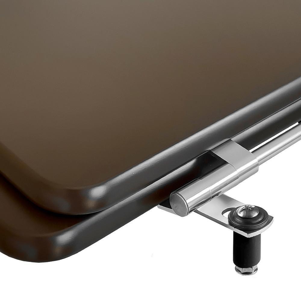 Assento Sanitário Poliéster Link Marrom Fosco - 1