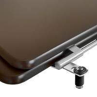 Assento Sanitário Poliéster Link Marrom Fosco - 1