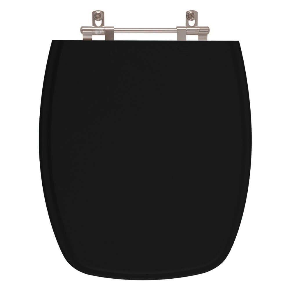 Tampa Vaso Poliéster Primula Plus Preto Para Bacia Fiori - 1