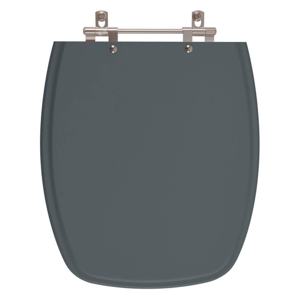 Assento Sanitário Primula Plus Cinza Escuro Para Vaso Fiori - 1