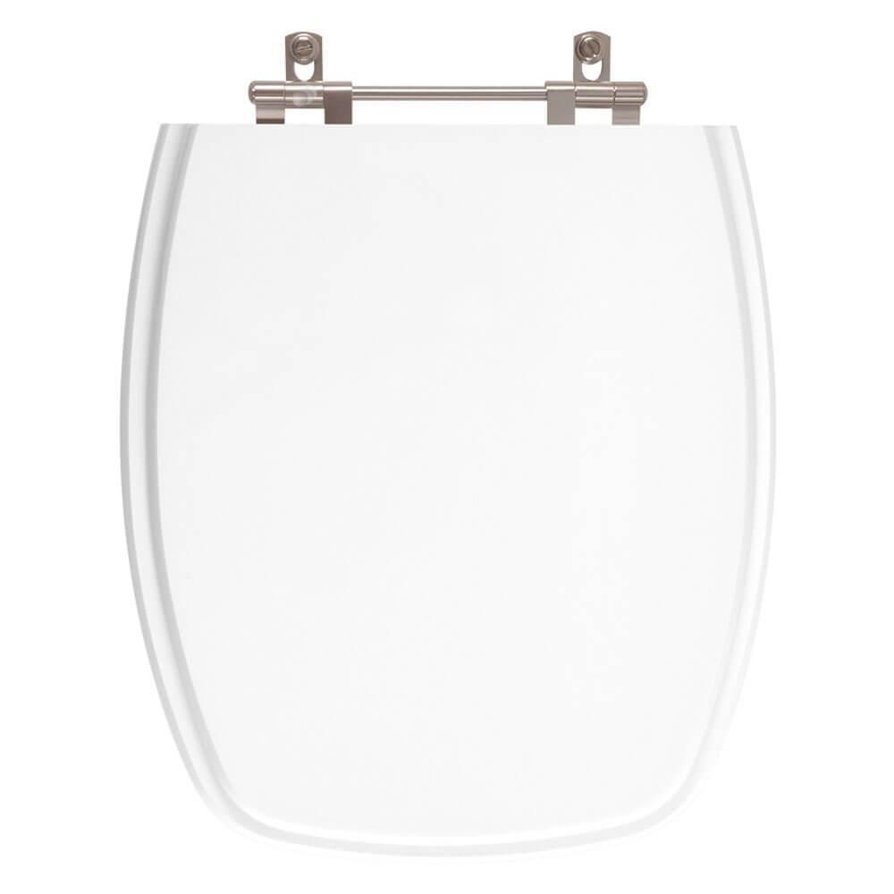 Tampa Vaso Poliéster Amarilis Branco Para Bacia Fiori 6lpf - 1