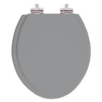 Tampa Vaso Sanitário Com Amortecedor Cinza Para Bacia Fiori - 1