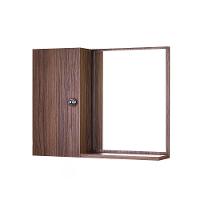 Armário de Banheiro Madeira Escura com Espelho - 1