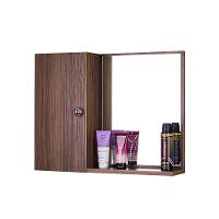 Armário de Banheiro Madeira Escura com Espelho - 6