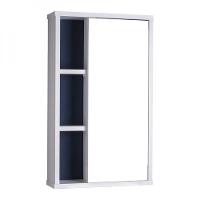 Armário para Banheiro com Espelho Milano Branco com Marinho - 2