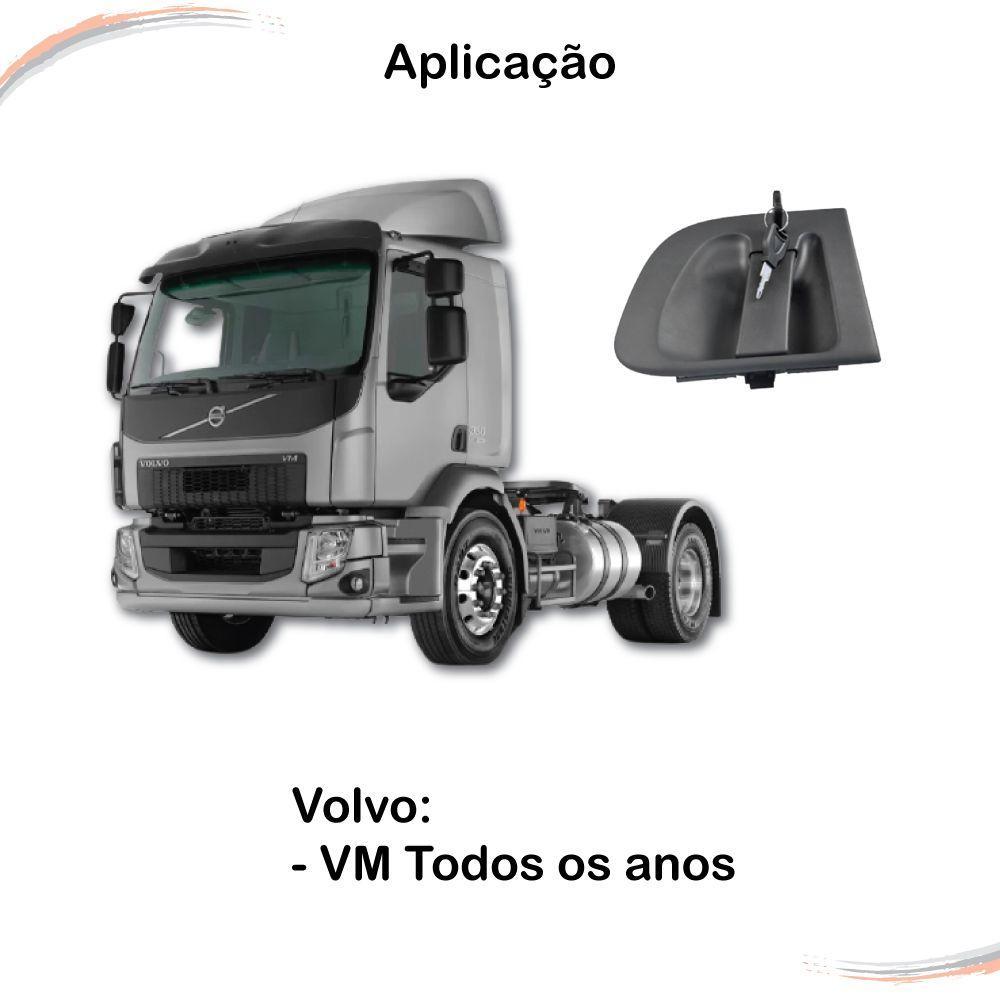 Maçaneta Externa Porta Esquerda com Chave Volvo Vm Todos - 4