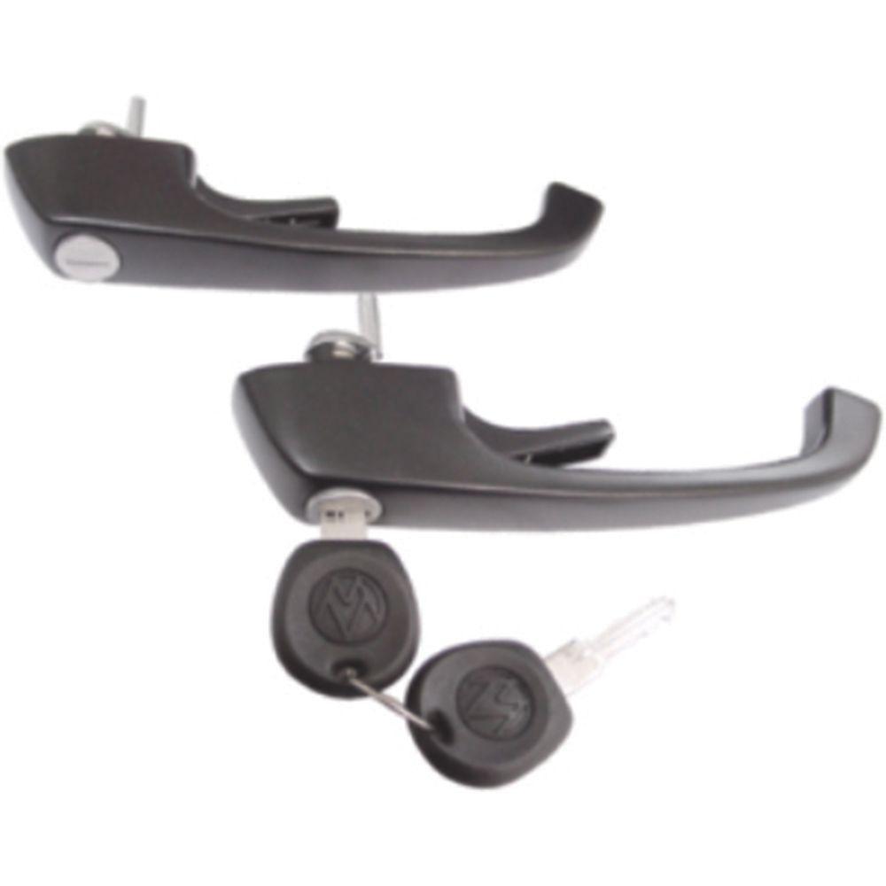 Par Maçaneta Externa Porta Diant Com Chave Kombi Clipper - 1