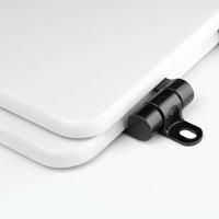 Assento Sanitário Poliéster Soft Close Quadra Branco Para Vaso Deca Com Ferragem Preta - 3