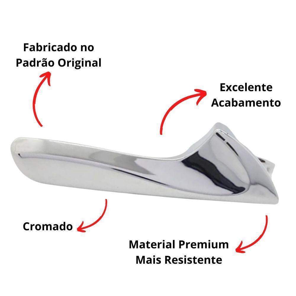 Kit Gatilho Puxador Maçaneta Interna Hb20 Após 2017 4 Portas - 6