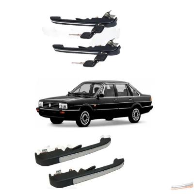 Kit Maçanetas Externas Quantum Santana Friso Inox 4 Pt 92-98