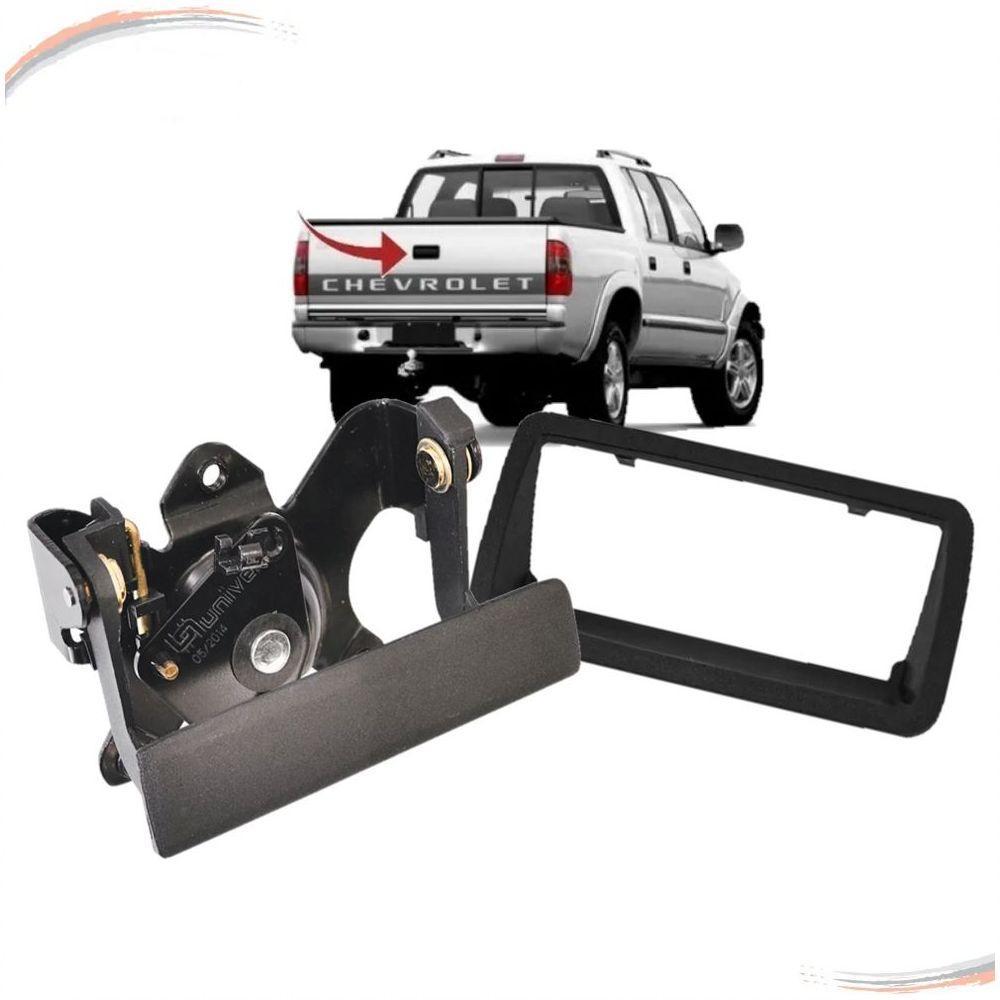 Kit Maçaneta Externa + Moldura Texturizada Tampa Caçamba S10 - 1