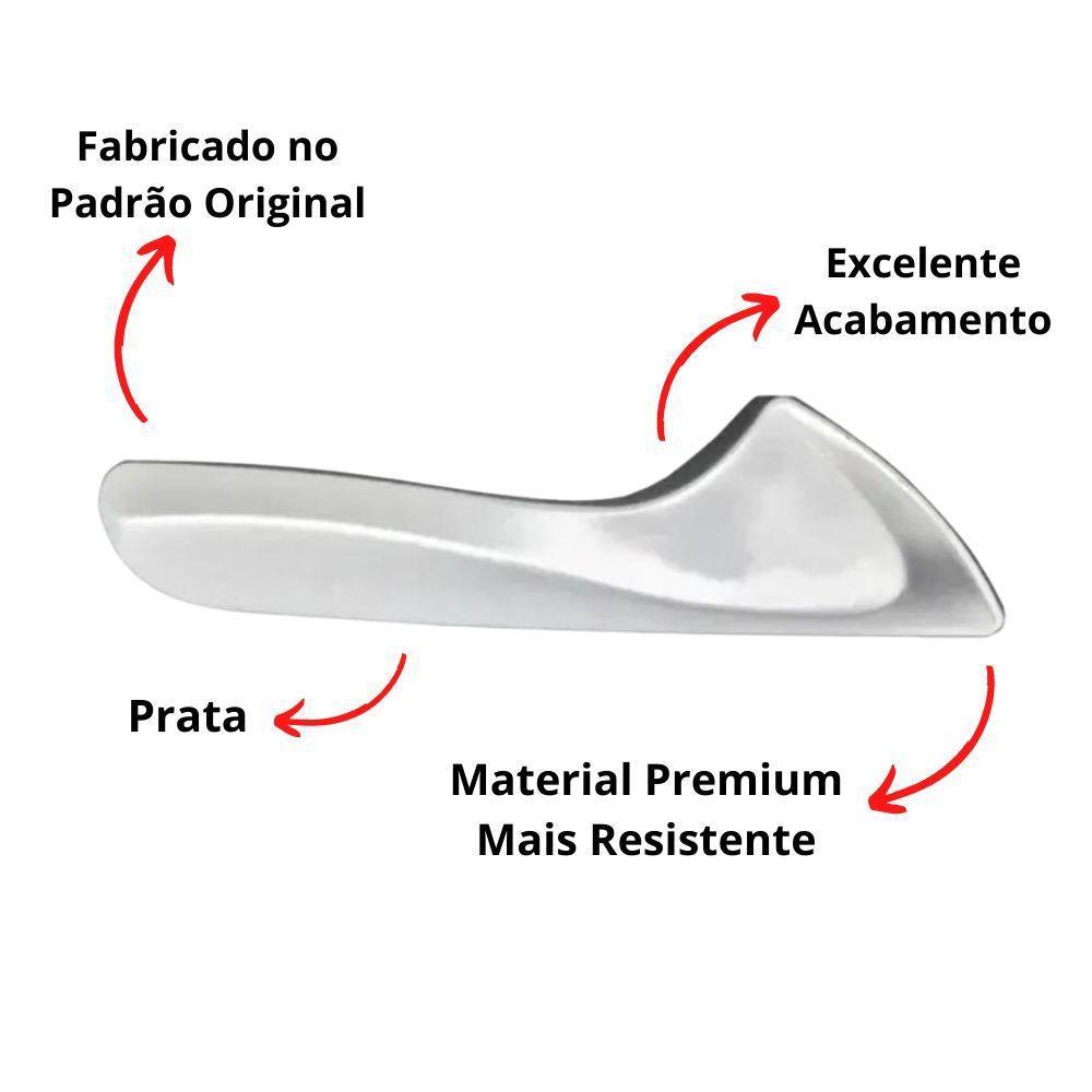 Par Gatilho Puxador Maçaneta Interna Hb20 Hb20 Sedan Prata - 6
