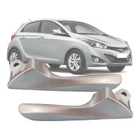 Par Gatilho Puxador Maçaneta Interna Hb20 Hb20 Sedan Prata - 1