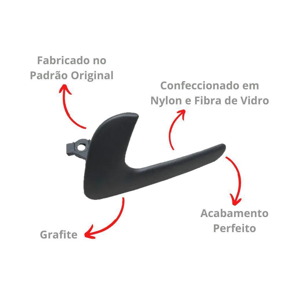 Par Gatilho Da Maçaneta Puxador Interno Gol G3 2005 Metal - 2