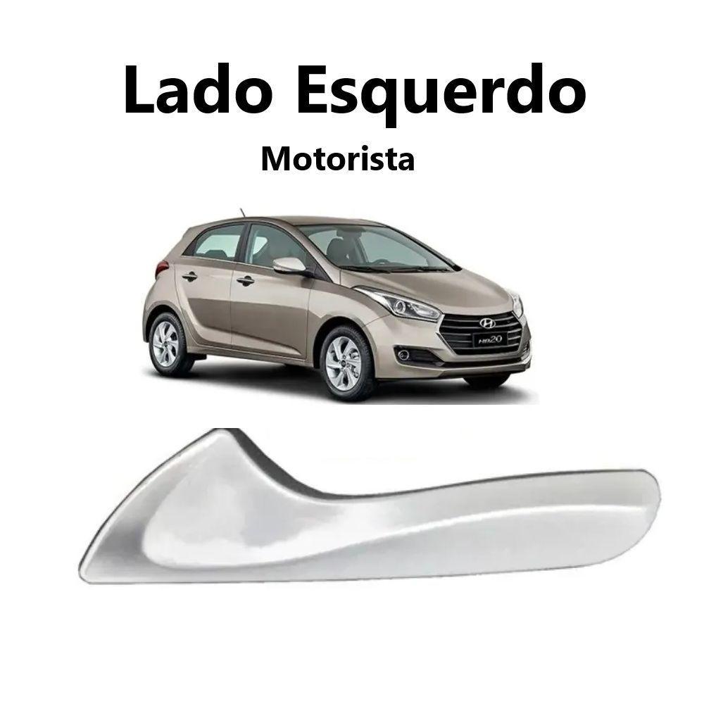 Puxador Gatilho Esq Maçaneta Interna Hb20 2014 2015 Prata - 7
