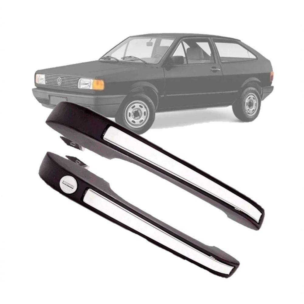 Kit Par Maçaneta Gol Voyage Parati 87 A 96 Quadrado C Friso - 4