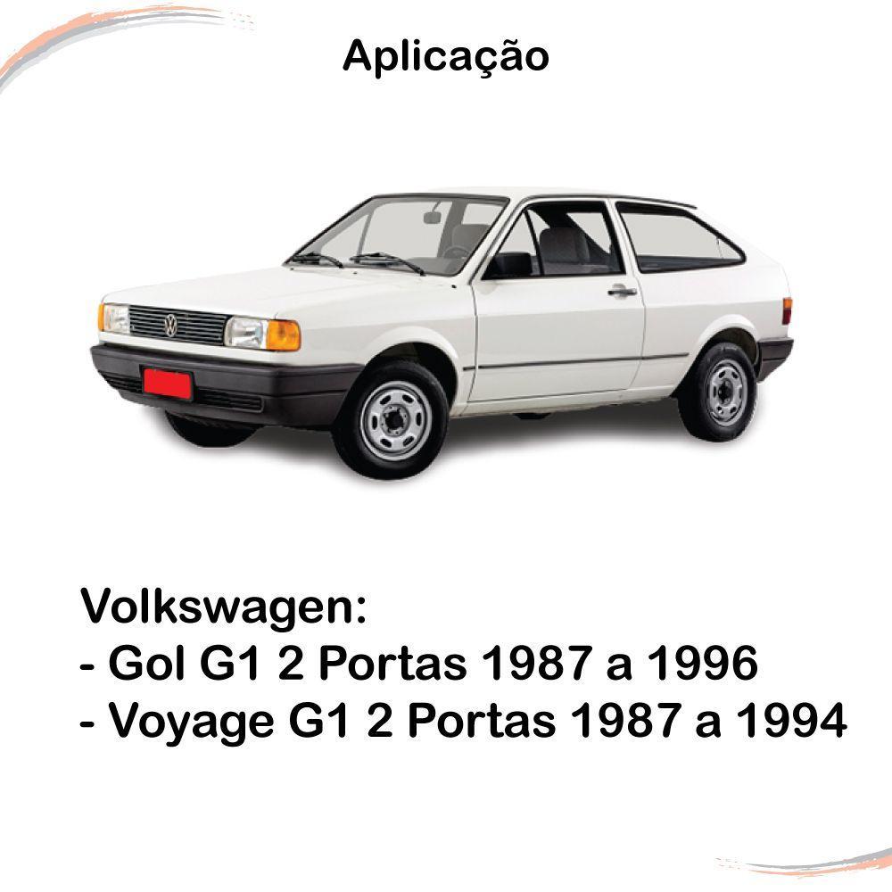 Par Maçaneta Externa Friso Preto C/ Chave Gol Voyage 87 A 96 - 4