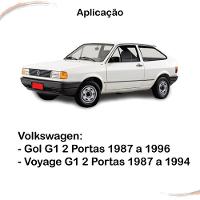 Par Maçaneta Externa Friso Preto C/ Chave Gol Voyage 87 A 96 - 4