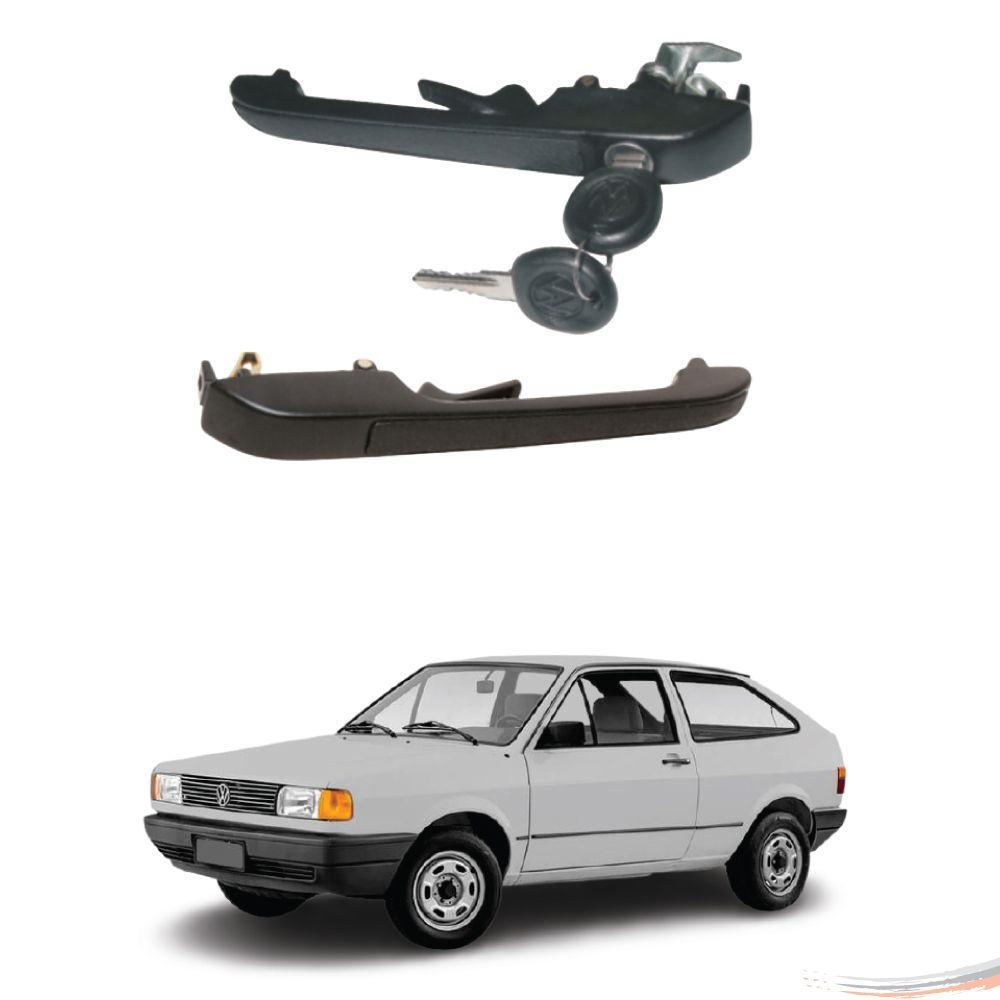 Par Maçaneta Ext Friso Preto C/ Chave Gol Parati G1 80 A 86 - 5