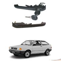 Par Maçaneta Ext Friso Preto C/ Chave Gol Parati G1 80 A 86 - 5