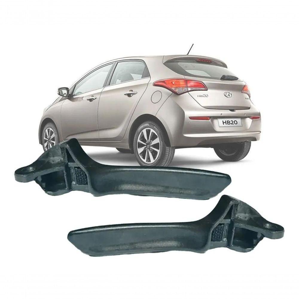 Par Gatilho Puxador Maçaneta Interna Hb20 Sedan 2016 2017 - 4