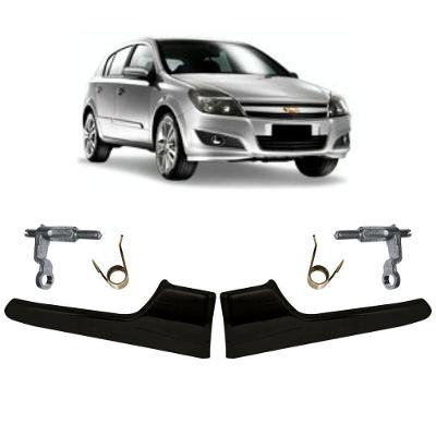 Par Gatilho Maçaneta Interna Preta Portas Traseiras Vectra