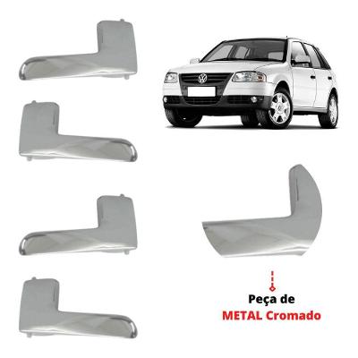 Kit 4 Puxador Da Maçaneta Interna Gatilho Gol Cromado