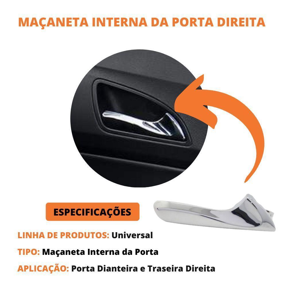 Macaneta Interna Hb20 E Hb20s 2009 A 2012 Gatilho Cromado - 3