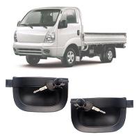 Par Maçaneta Puxador Diant Direito Esq Kia Bongo Após 05 - 1