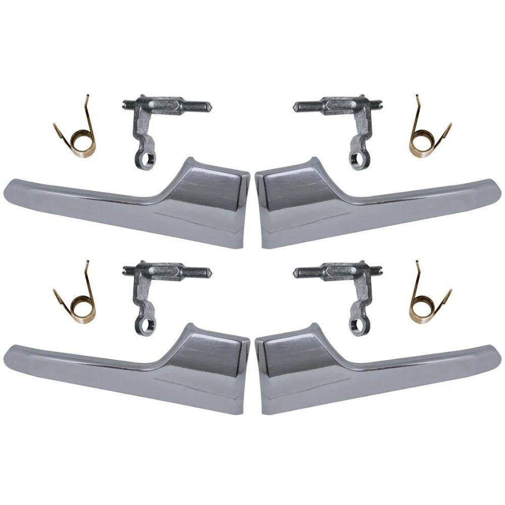 Kit 4 Maçanetas Internas Gatilhos Cromado Portas Dianteiras - 3