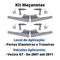 Kit 4 Maçanetas Internas Gatilhos Cromado Portas Dianteiras - 5
