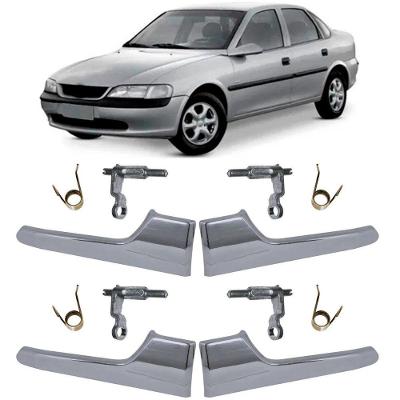 Kit 4 Maçanetas Internas Gatilhos Cromado Portas Dianteiras