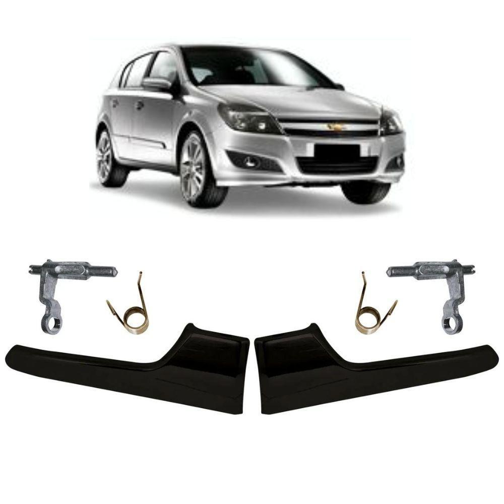 Par Maçaneta Interna Gatilho Preto Portas Dianteiras Vectra - 1