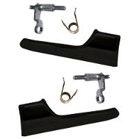 Par Maçaneta Interna Gatilho Preto Portas Dianteiras Vectra - 5