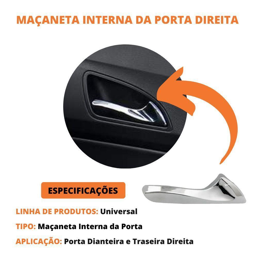 Gatilho Interno Hb20 E Hb20s 2009 A 2012 Maçaneta Prata Port - 3