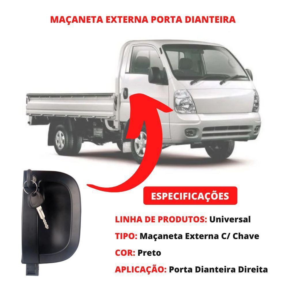 Maçaneta Dianteira Puxador Direito Externo Bongo Após 2005 - 4