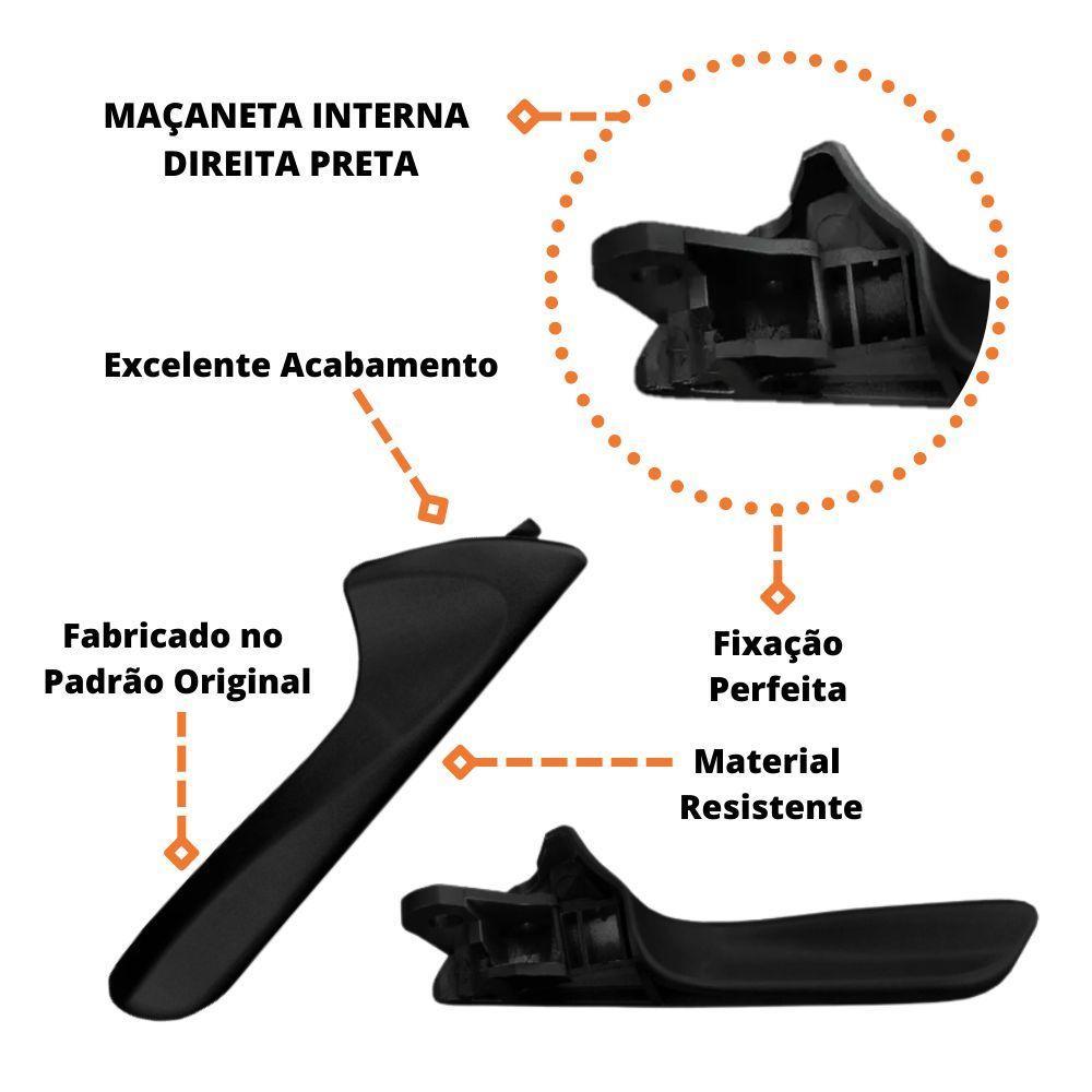 Macaneta Interna Hb20 E Hb20s 2009 A 2012 Gatilho Preto Port - 3