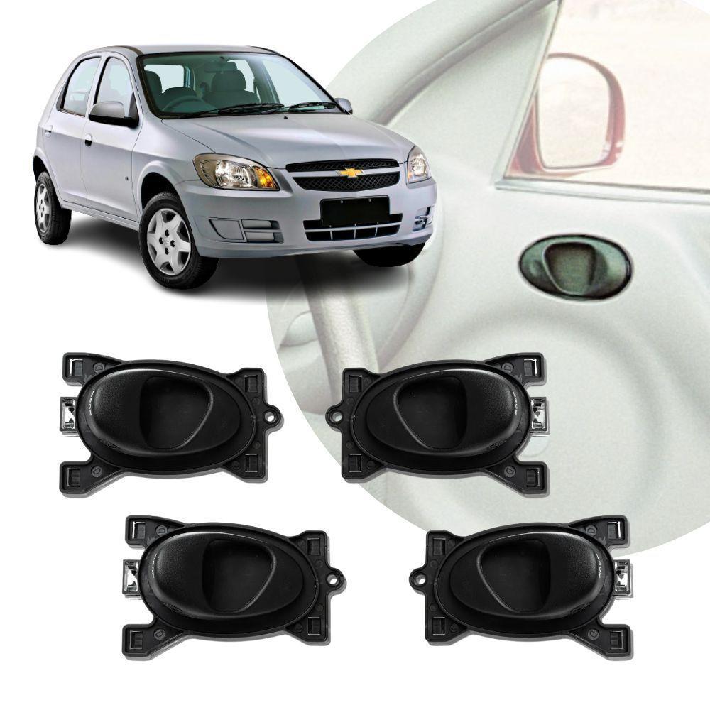 Kit 4 Maçaneta Interna Gatilho Puxador Celta 2000 2001 2002 - 1