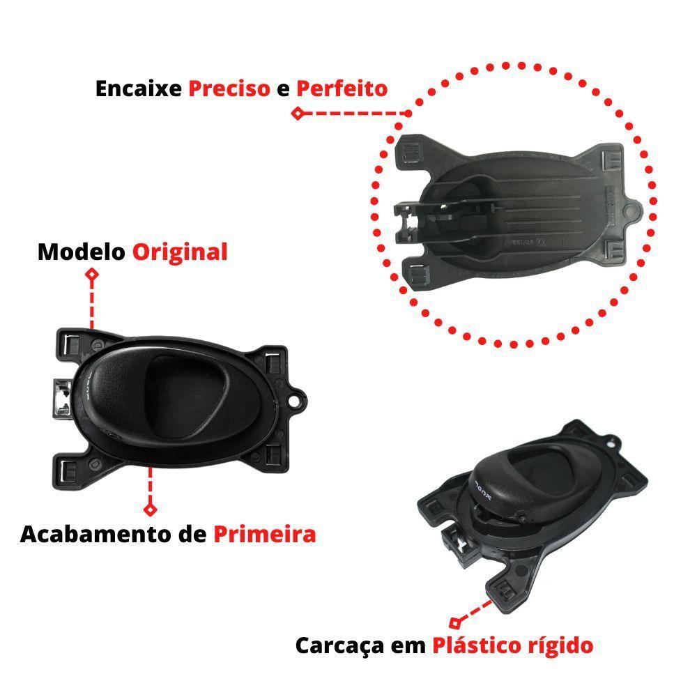 Kit 4 Maçaneta Interna Gatilho Puxador Celta 2000 2001 2002 - 9