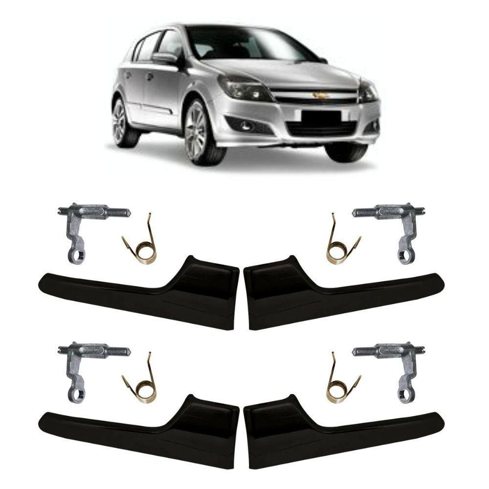 Kit 4 Maçaneta Interna Preta Gatilho Todas Portas Vectr - 1