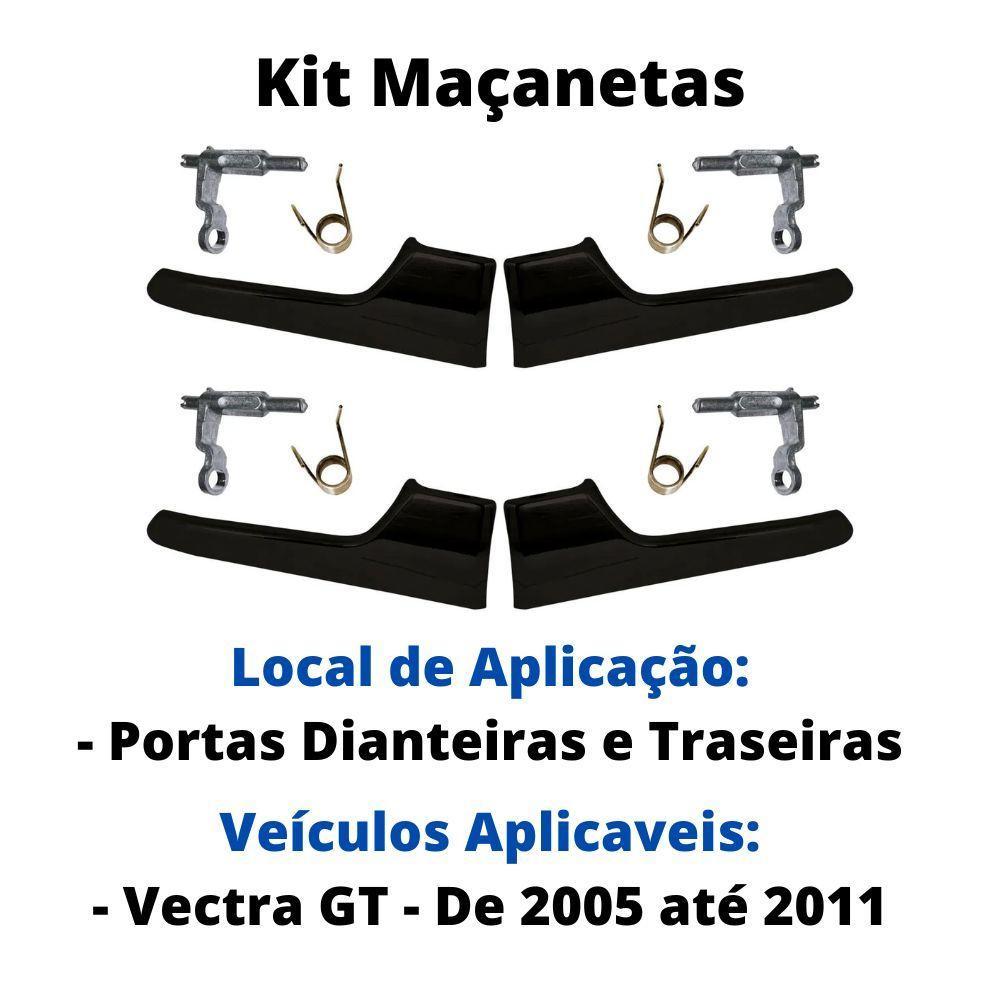 Kit 4 Maçaneta Interna Preta Gatilho Todas Portas Vectr - 3