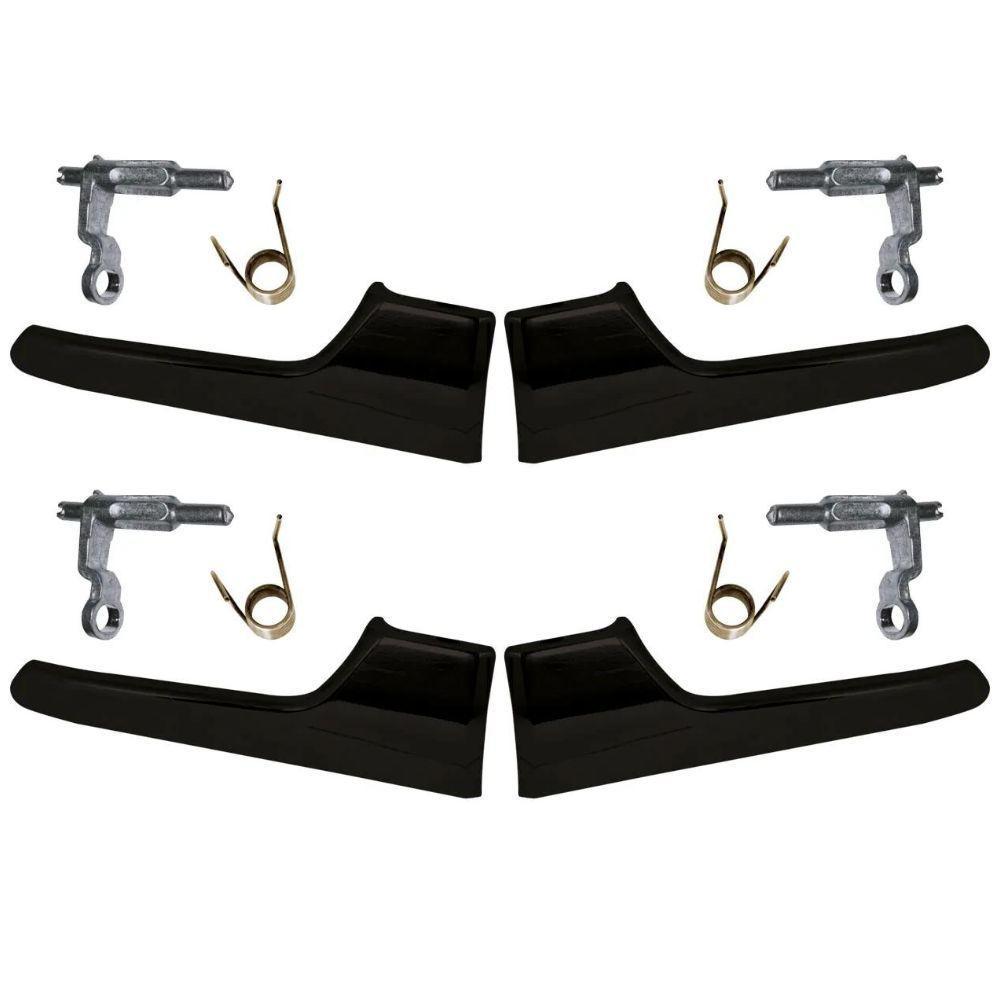 Kit 4 Maçaneta Interna Preta Gatilho Todas Portas Vectr - 5