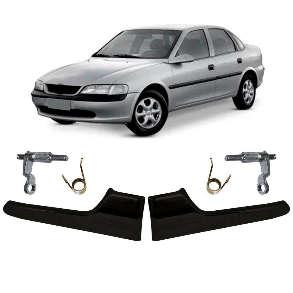 Par Maçaneta Interna Gatilho Preto Portas Dianteiras Vectra - 1
